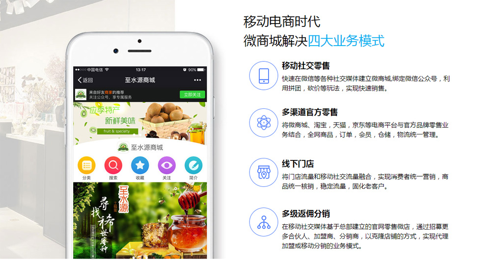 微信商城的业务模式