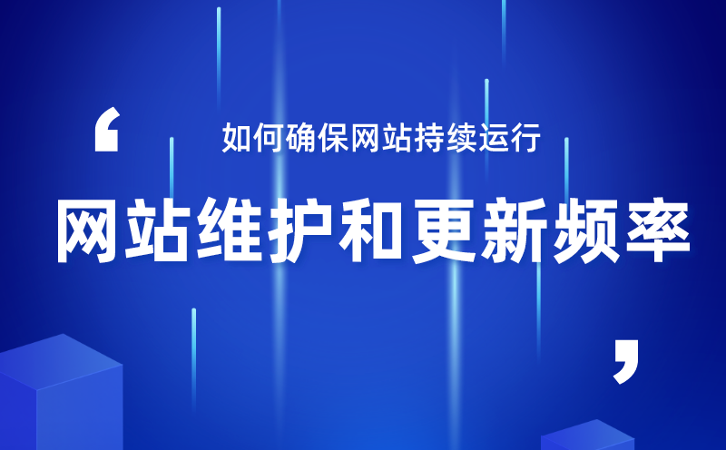 网站维护和更新频率