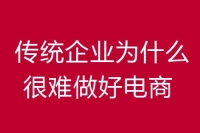 传统企业为什么很难做好电商